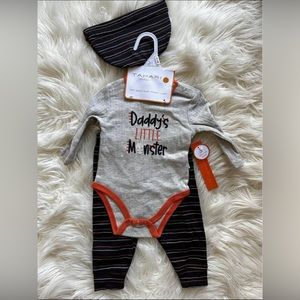 0-3 month Tahari 3 piece Halloween set